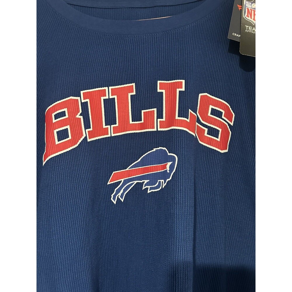 NFL Men 5XL Buffalo Bills Fanatics Black Thermal Long Sleeve T-Shirt New